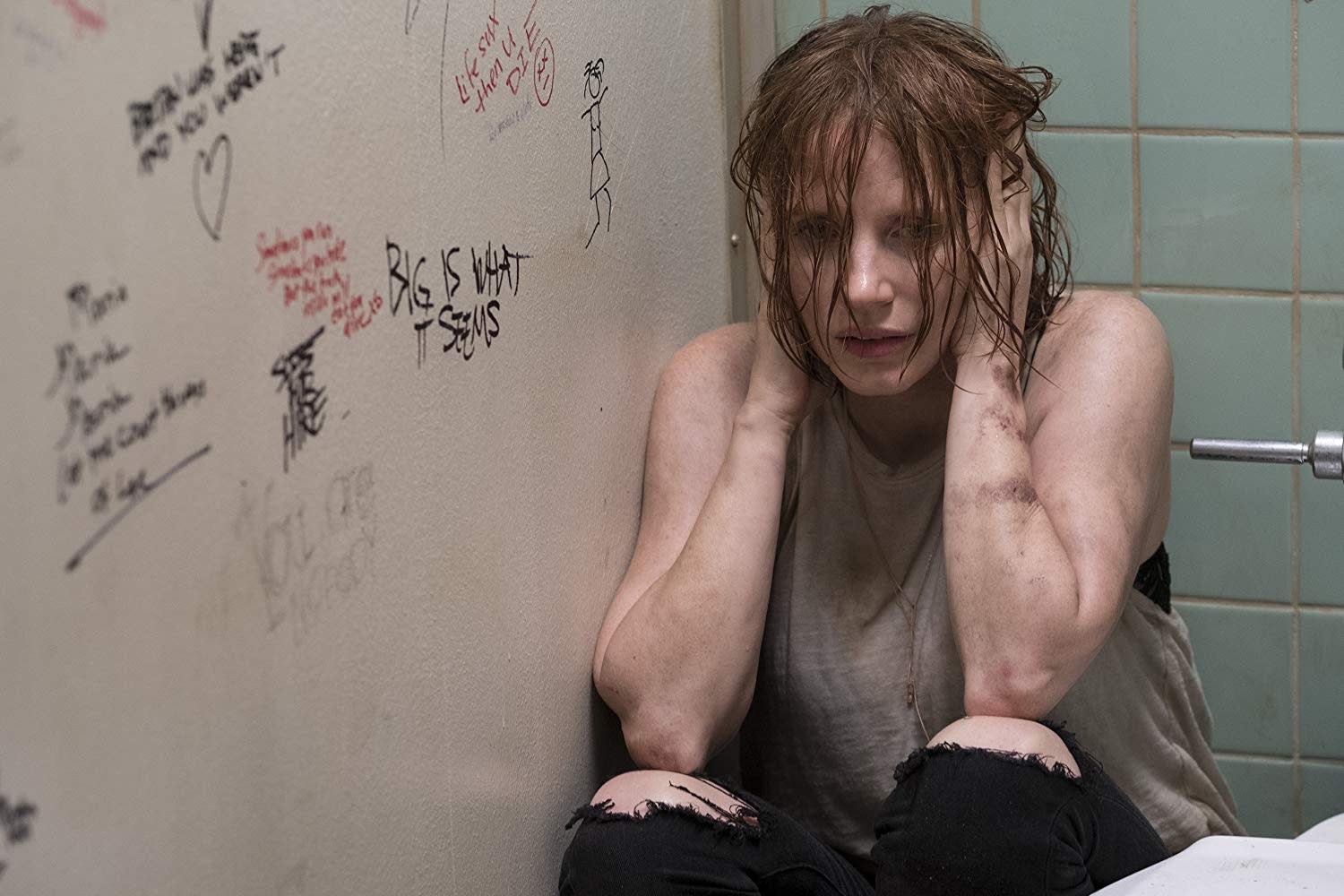 Jessica Chastain's performance as Beverly in Chapter 2 falls flat. PHOTO: Brooke Palmer, 2019 Warner Bros. Entertainment Inc.