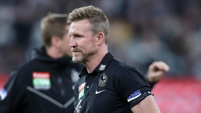 Nathan Buckley quits Collingwood coaching role after decade at the helm