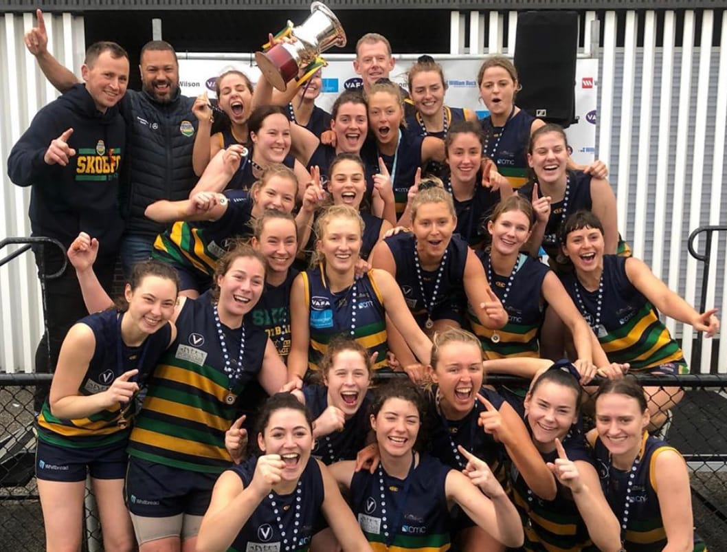 Saints shine in wet to claim first VAFA Women's flag