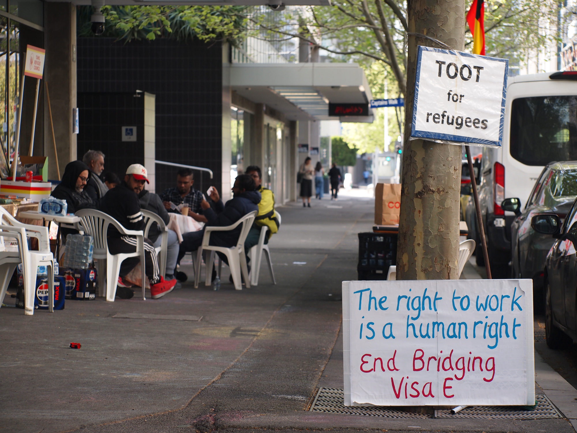 Inside the refugee camp for permanent visas