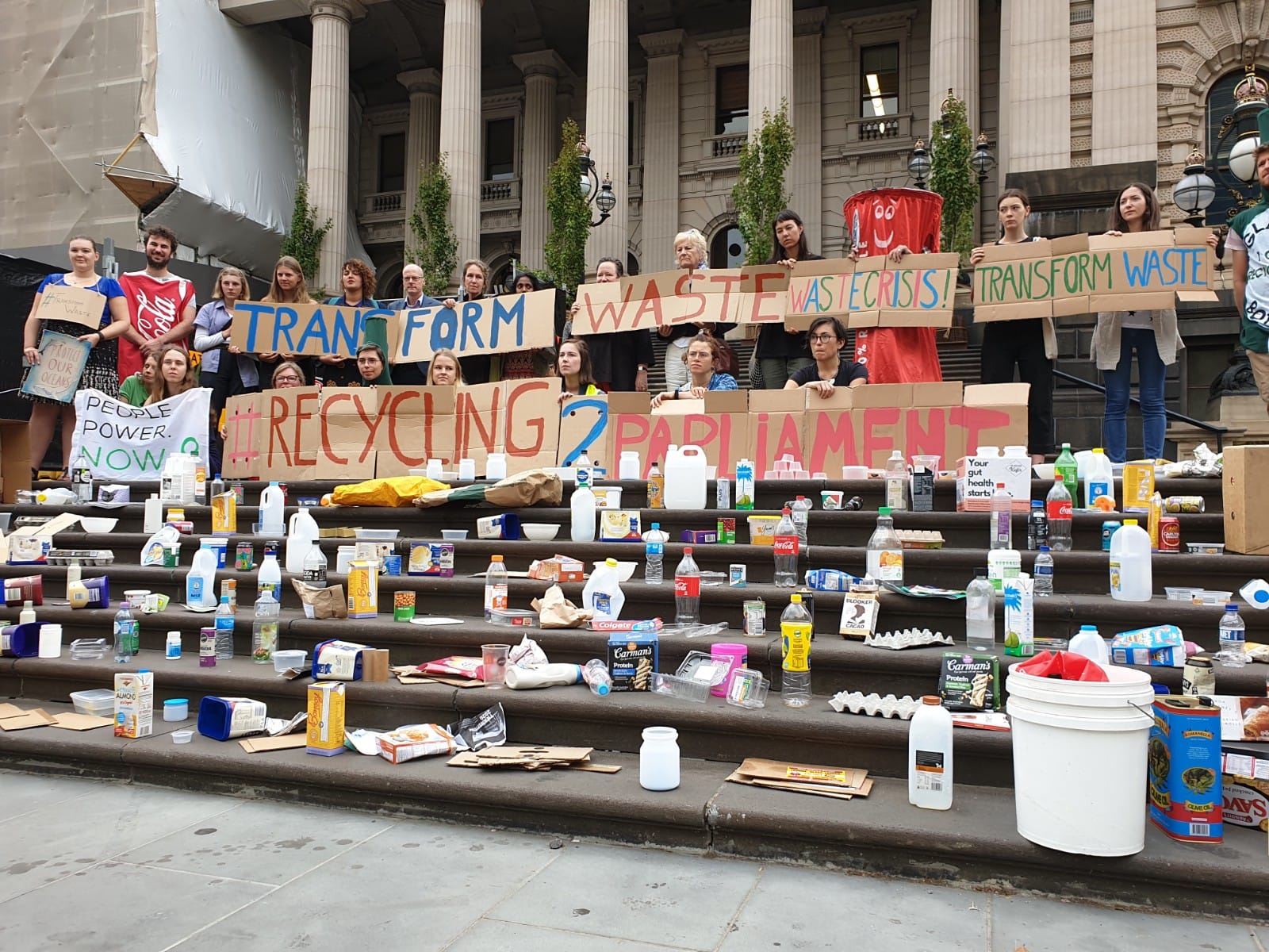 Protesters rubbish efforts to tackle waste problem