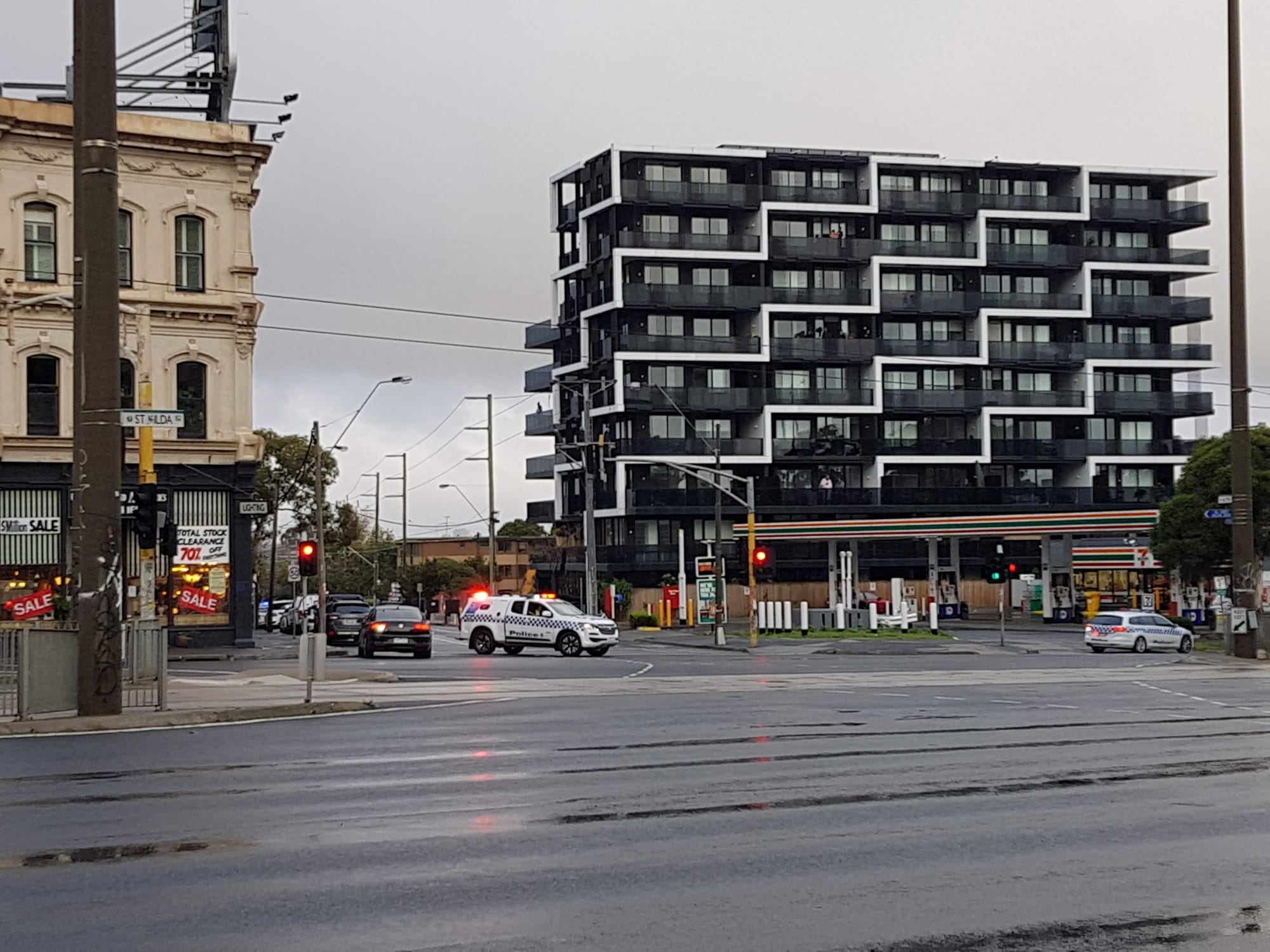 Police hunt person who fired ball bearings at a patrol car, shattering its window