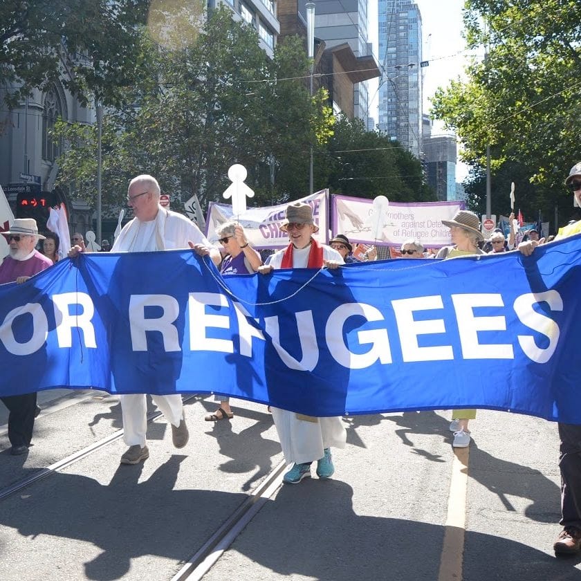 Thousands march against Government asylum seeker policy policy
