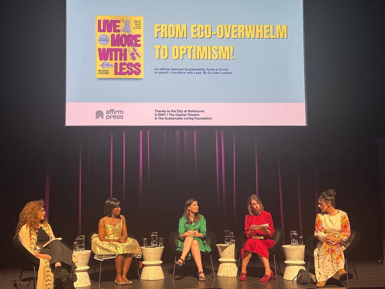 Dr Kate Luckins talked about climate change with other guests in the NSF lecture. Picture: Zhaohui Wang