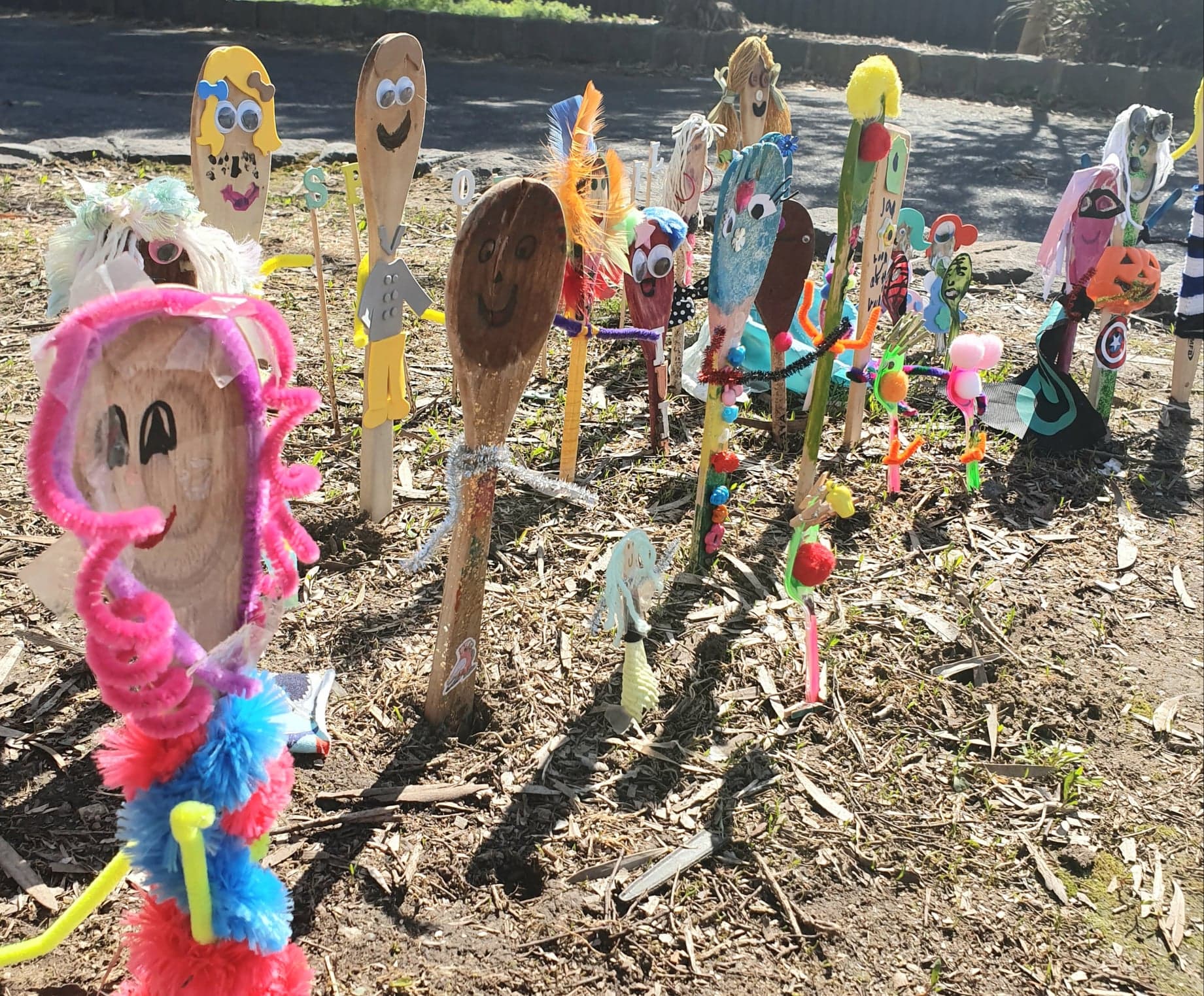 Spoonville rebuilt after vandals stick knife in