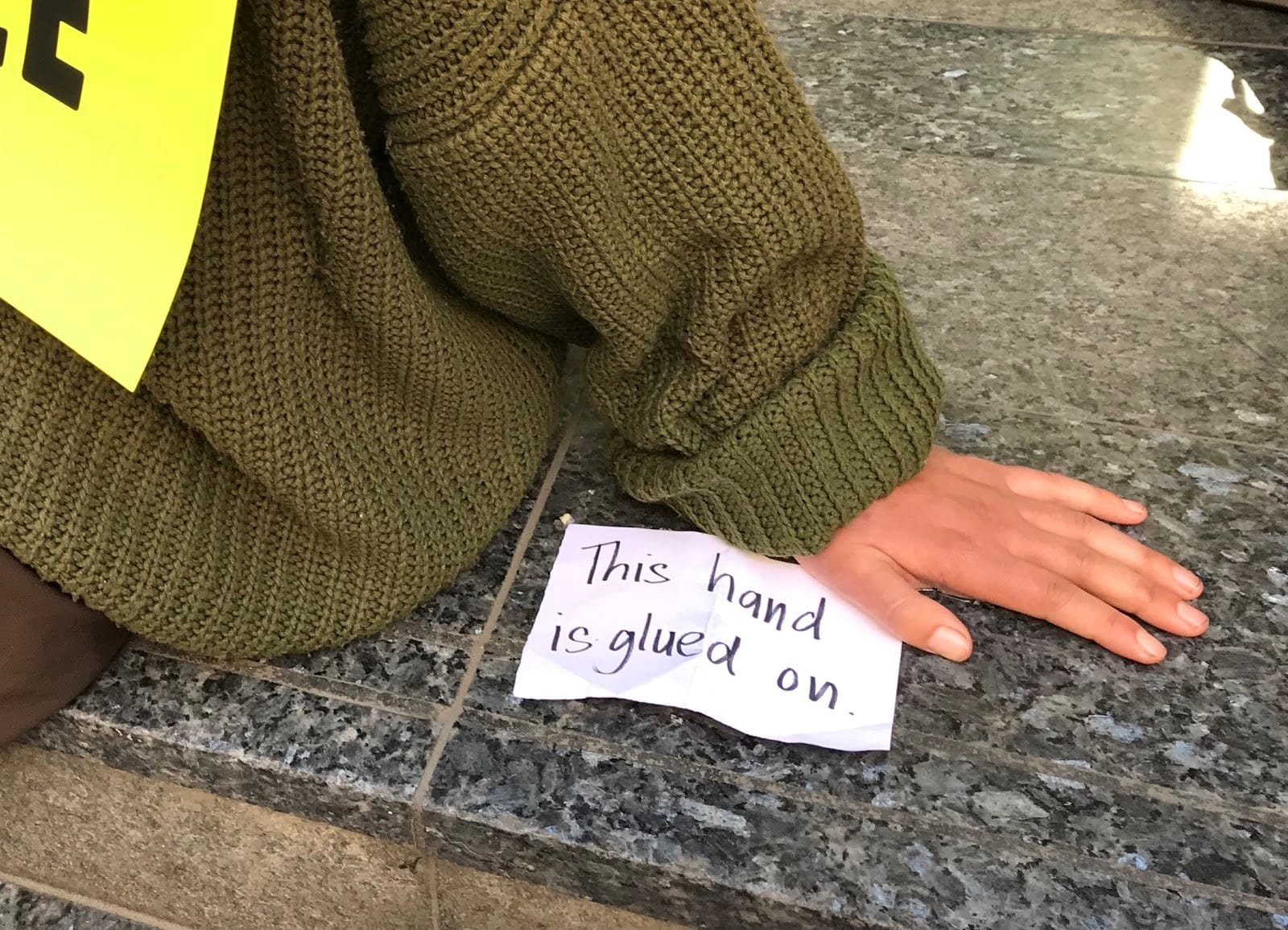 Climate activists superglue themselves to IPA's headquarters