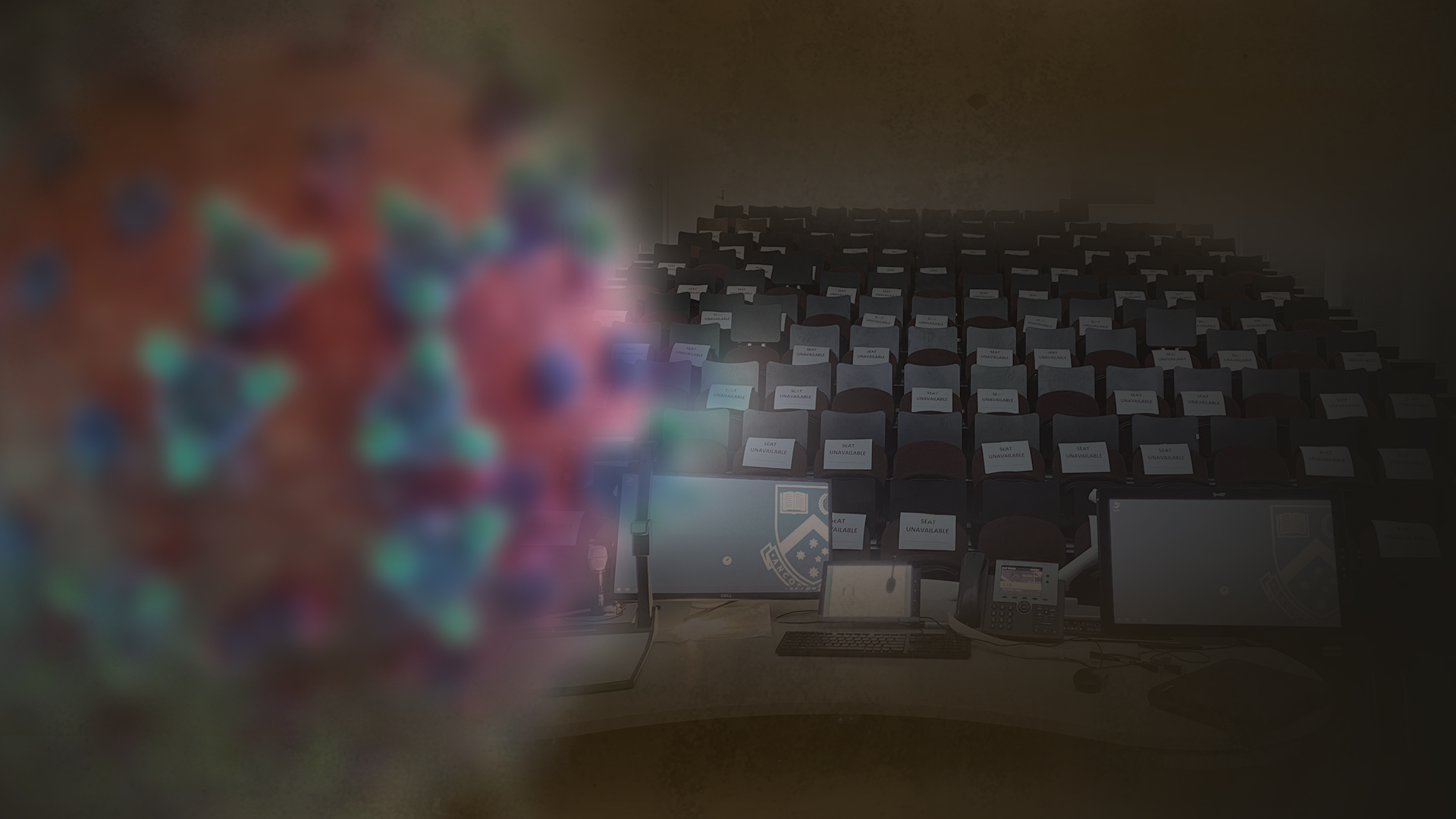 Eerie scenes at Monash University amid COVID-19 pandemic