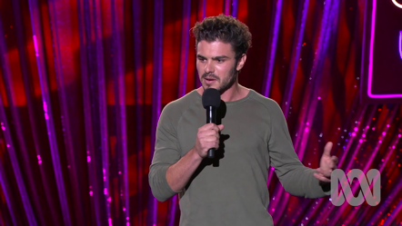 Gill busts guts in comedy extravaganza