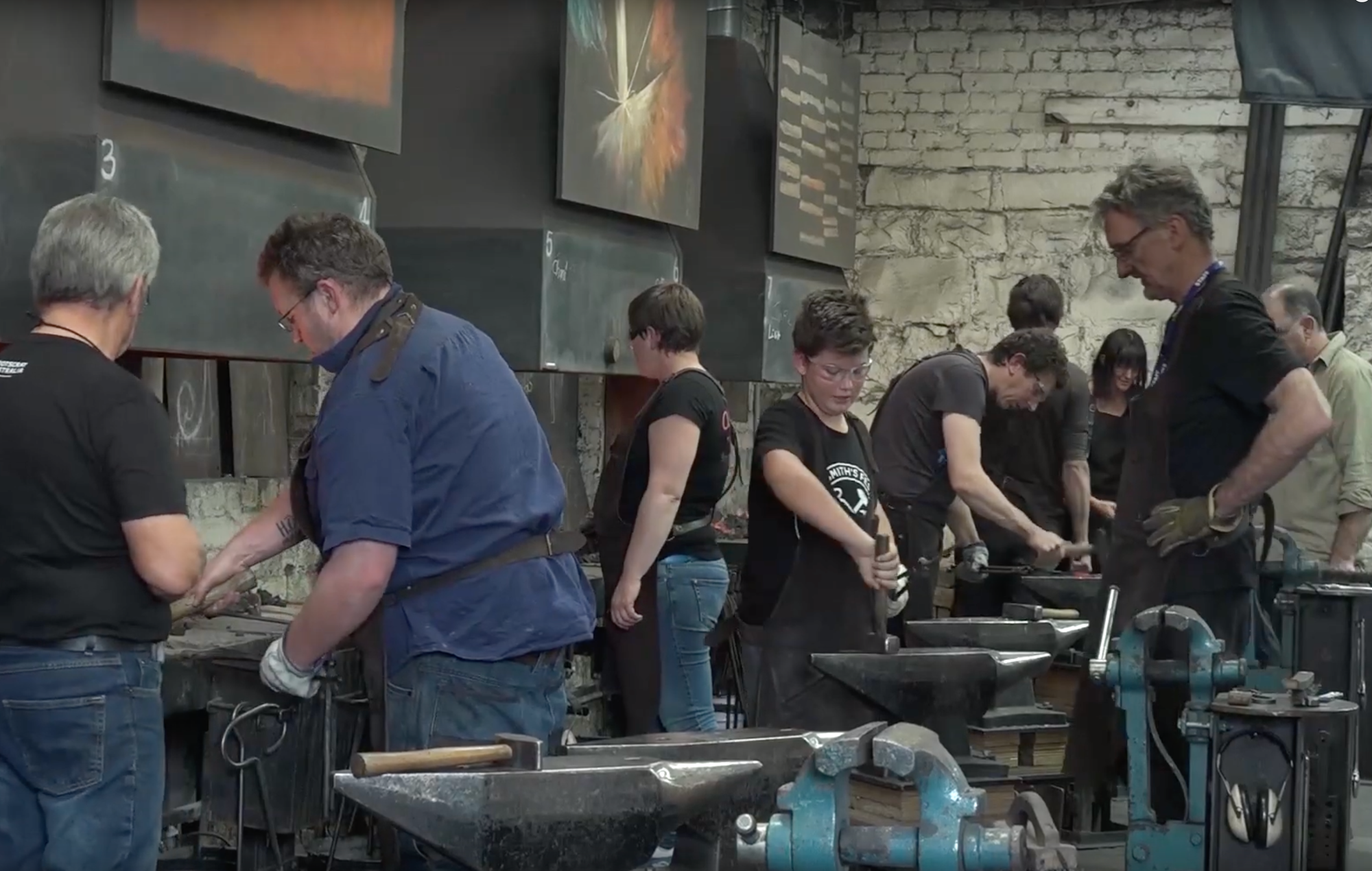 Blacksmiths forge friendships during Melbourne festival
