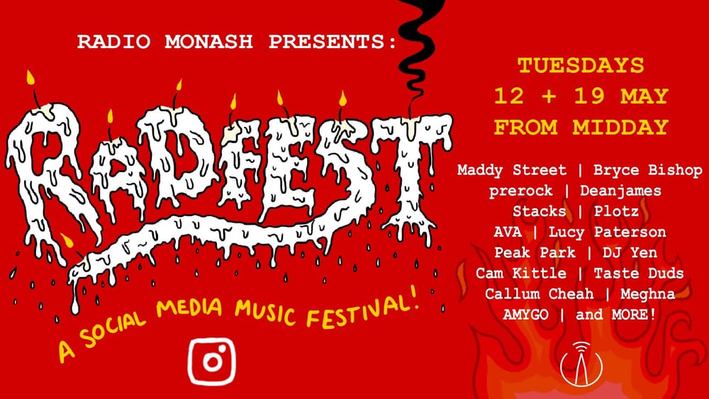 You Can't Stop The Music: Radio Monash to broadcast online festival post image