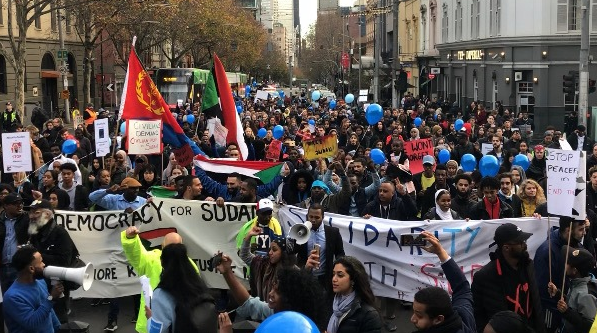 Melbourne protest calls for an end to Sudan's human rights abuses post image