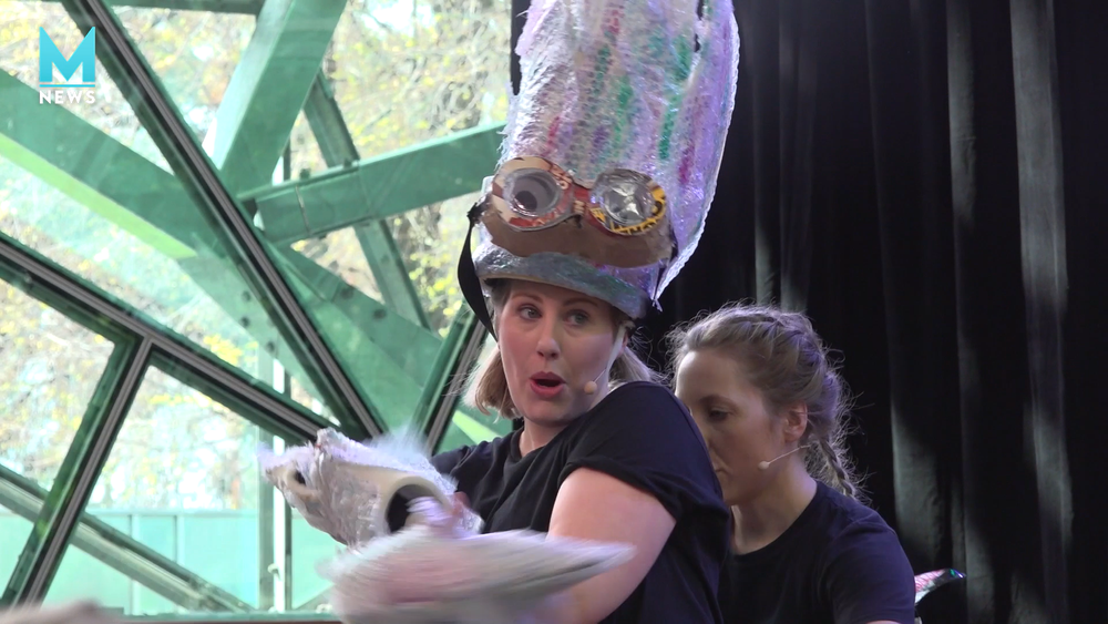 Children play with rubbish for a clean future post image