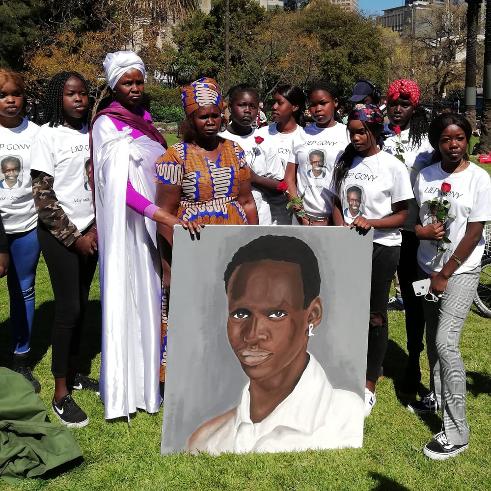 Memorial to Liep Gony: Family gather to honour their murdered boy post image
