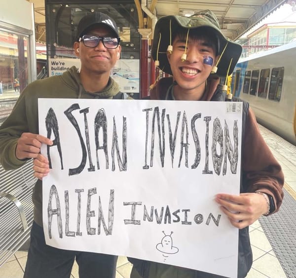 YouTube duo goes viral for trolling anti-immigration protesters post image