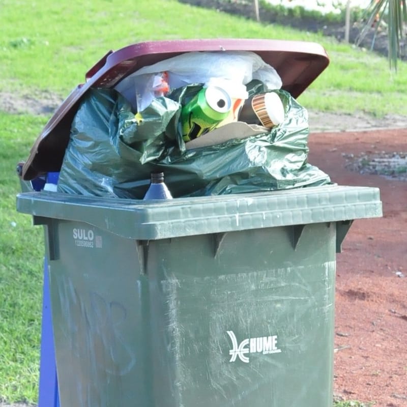 Hume Council looks to the sun to fix overflowing bins post image