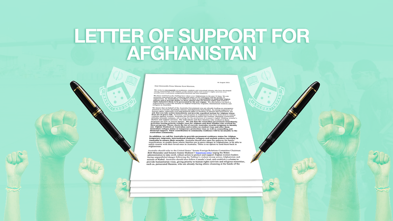 The PM responds to Monash University's plea to help Afghan people post image