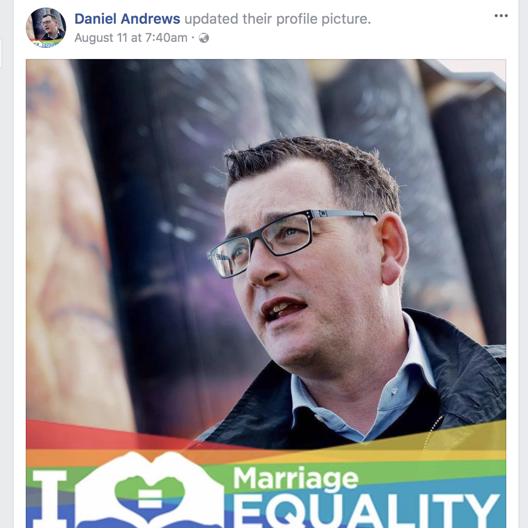 Daniel Andrews is now more popular than Malcolm Turnbull – on Facebook post image