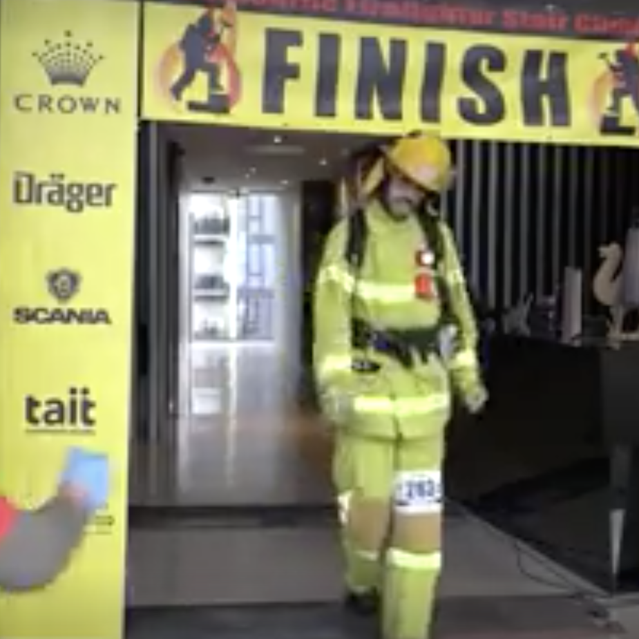 Firefighters on a stair climb to glory post image