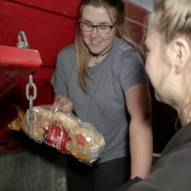 Students eating rubbish to save the environment post image